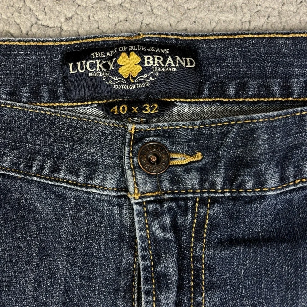 Lucky Brand 429 Classic Straight Jeans Men's Sz 40x32 Vintage Stretch dark Wash